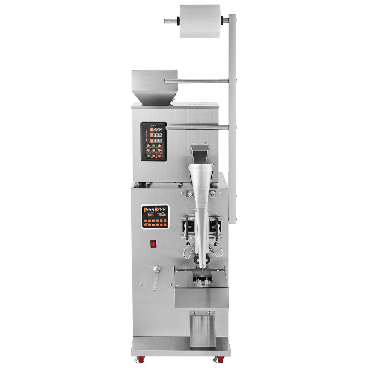 Automatisk partikelförpackningsmaskin, 0,002-0,22lbs/1-100 g, multifunktionspåse Pulverpåseviktande fyllningsförpackningsmaskin, pulverfyllningsmaskin för tefrön Korn Mjölbönor Glitter