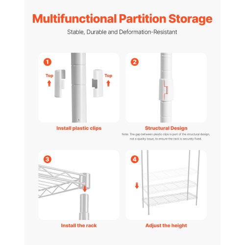 Over Washer and Dryer Storage Shelf Two Rows 4 Tiers Washing Machine Rack White | EU