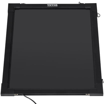LED meddelandeskrivtavla 16"x12" upplyst raderbar upplyst svart tavla