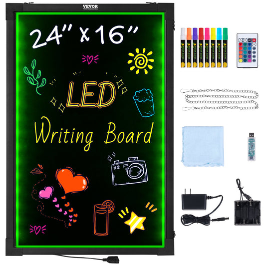 LED-anslagstavla Light Board Upplyst Raderbar 405x605mm
