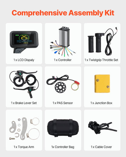 1000W Electric Bike Conversion Kit 48V 26" Front Wheel Motor for Electric Bike Hub