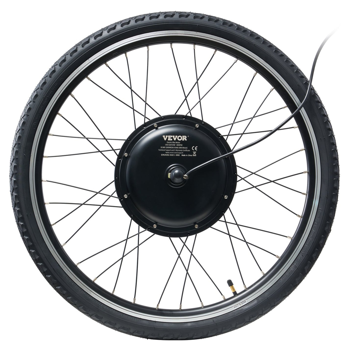 1000W Electric Bike Conversion Kit 48V 26" Front Wheel Motor for Electric Bike Hub