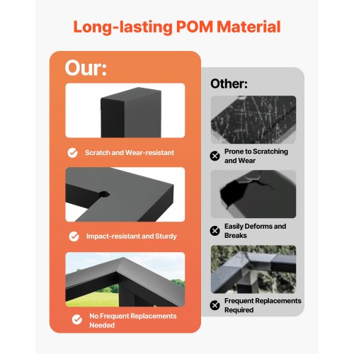 2-pack hörnkopplingar för ledstång, tillbehör till förlängningsräcken, POM-ledstångskopplingsbeslag för rektangulärt kabelräcke, kabelskena för däck utomhus, mattsvart, HT-05 |  EU