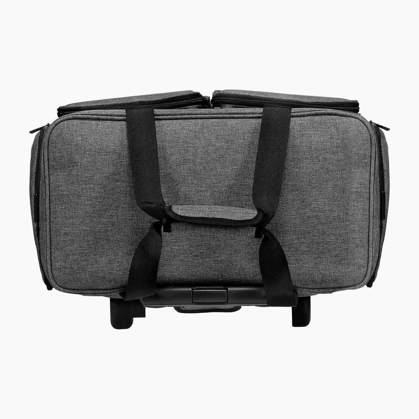 Rolling Laptopväska 15,6 tums datorväska med hjul för kvinnor och män Grå