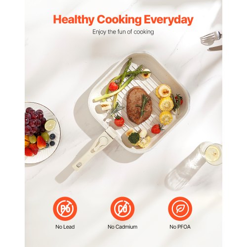 17-piece pots and pans Granite Nonstick Cookware Set White | EU