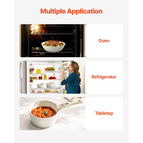 17-piece pots and pans Granite Nonstick Cookware Set White | EU