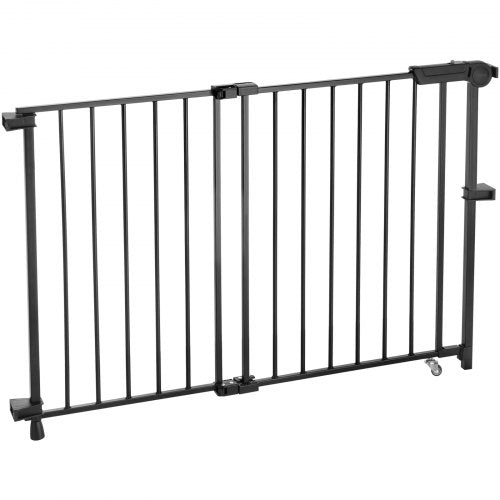 Baby gate 69-102 cm adjustable width 68 cm high dog gate black | EU