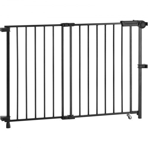 Baby gate 69-102 cm adjustable width 68 cm high dog gate black | EU
