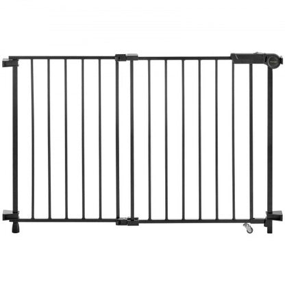 Baby gate 69-102 cm adjustable width 68 cm high dog gate black | EU