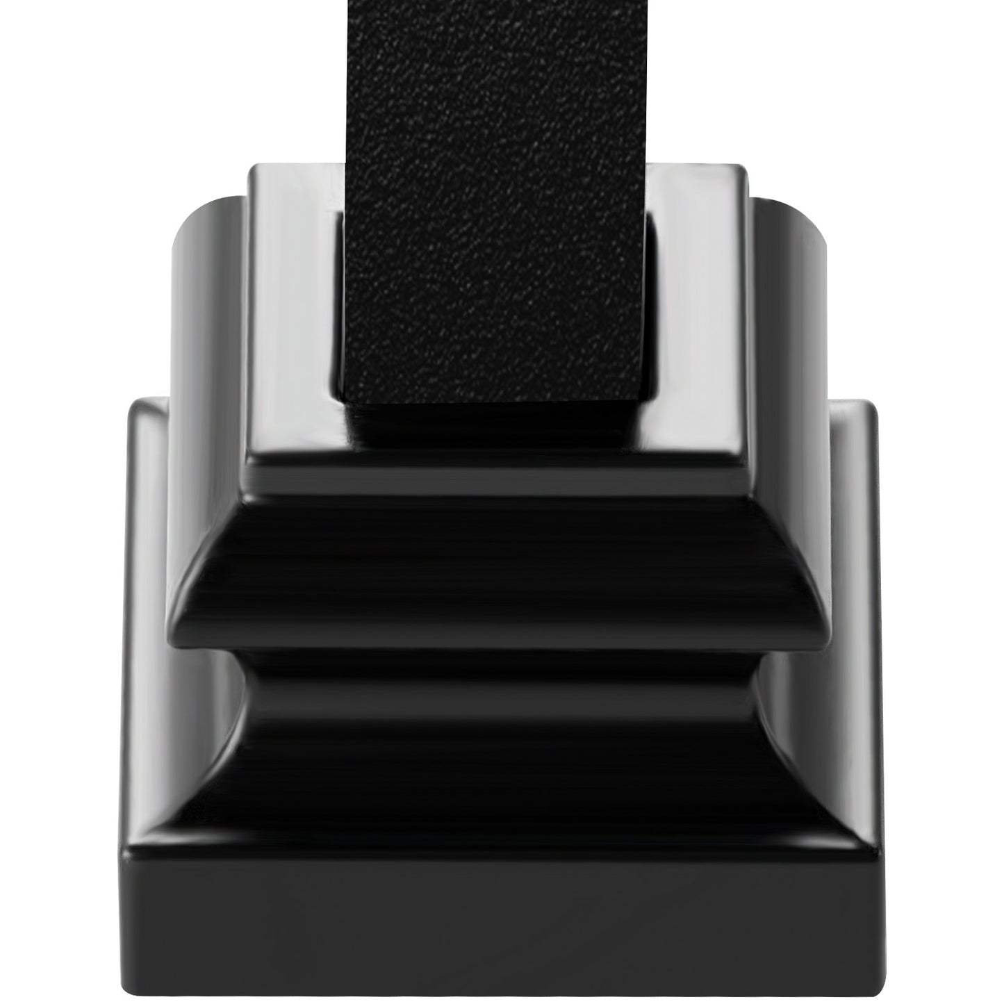 Aluminiumlegering Baluster Sko Trapp Platt Sko med skruvhål för 1/2 Inch Square Scroll Korg Twist Knoge Trappa Balustrar Metall Spindel Räcke, Satin Black (50 st)