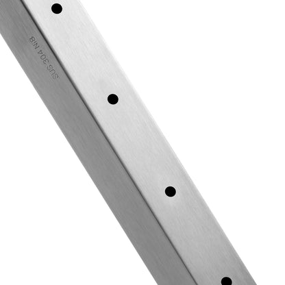 Cable Railing Post 36x1x2in Horizontal Hole Deck Railing Post Silver 1Pack