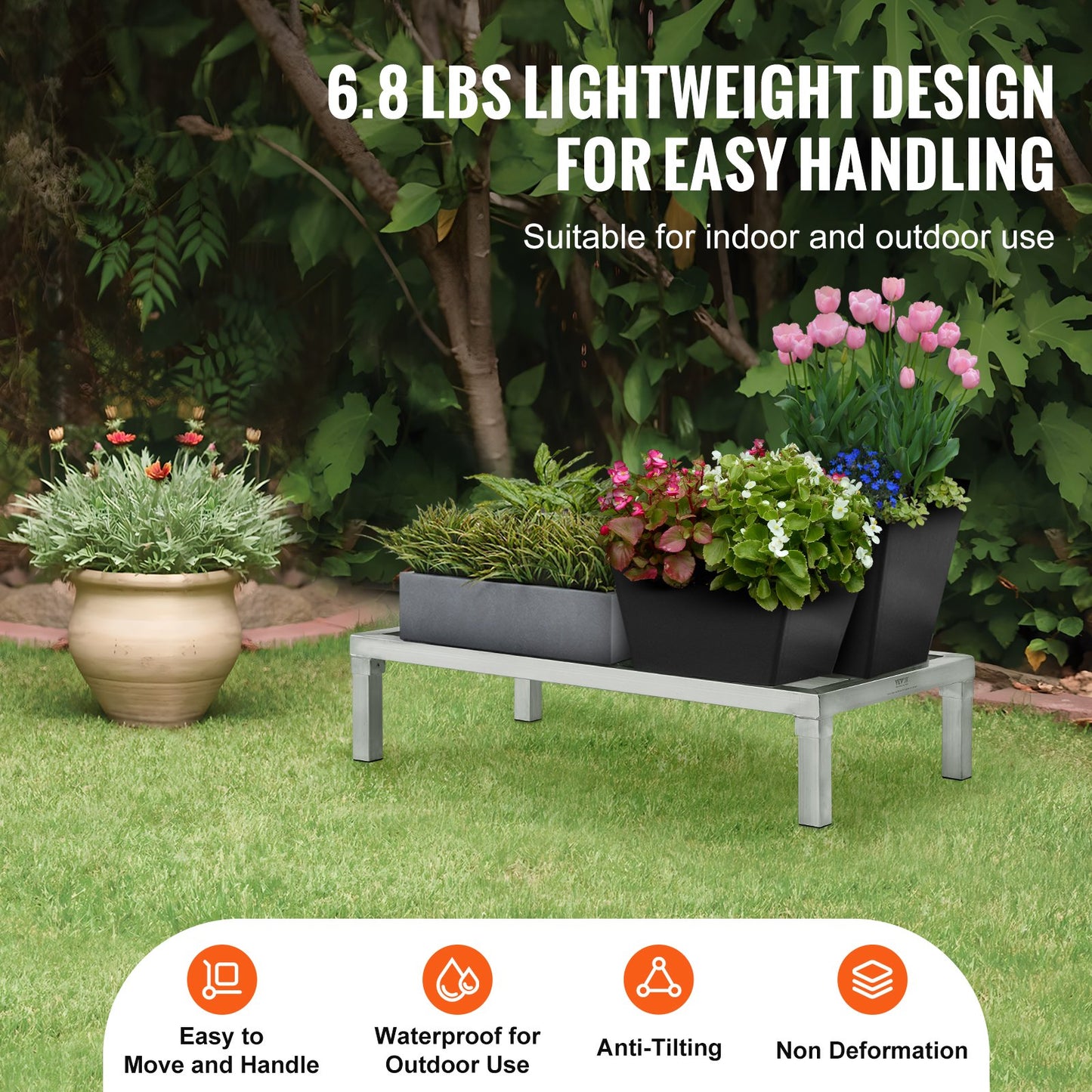 Aluminum Support Stand Stationary Support Stand 36" x 20" x 8" Storage Stand