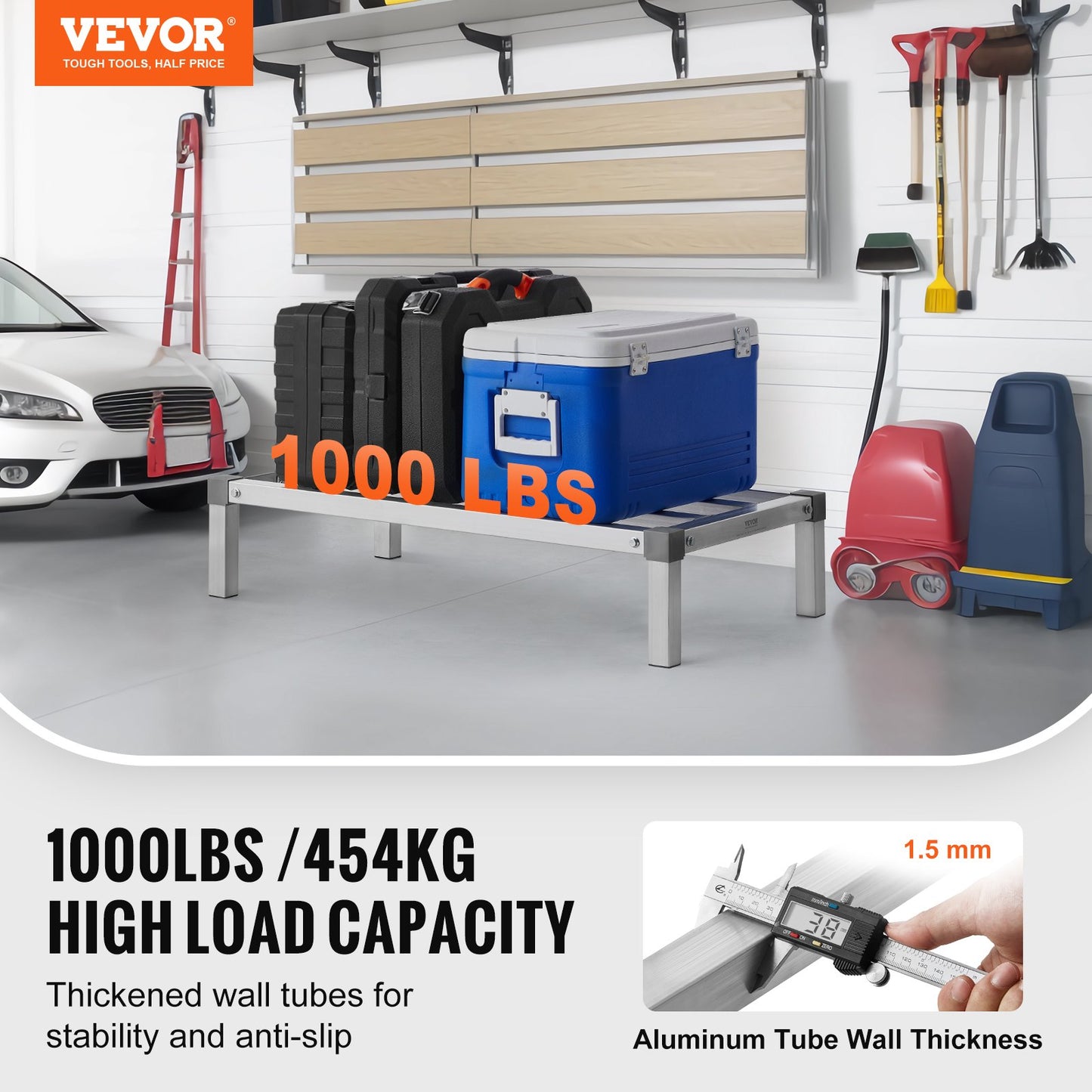 Aluminum Support Stand Stationary Support Stand 36" x 20" x 8" Storage Stand