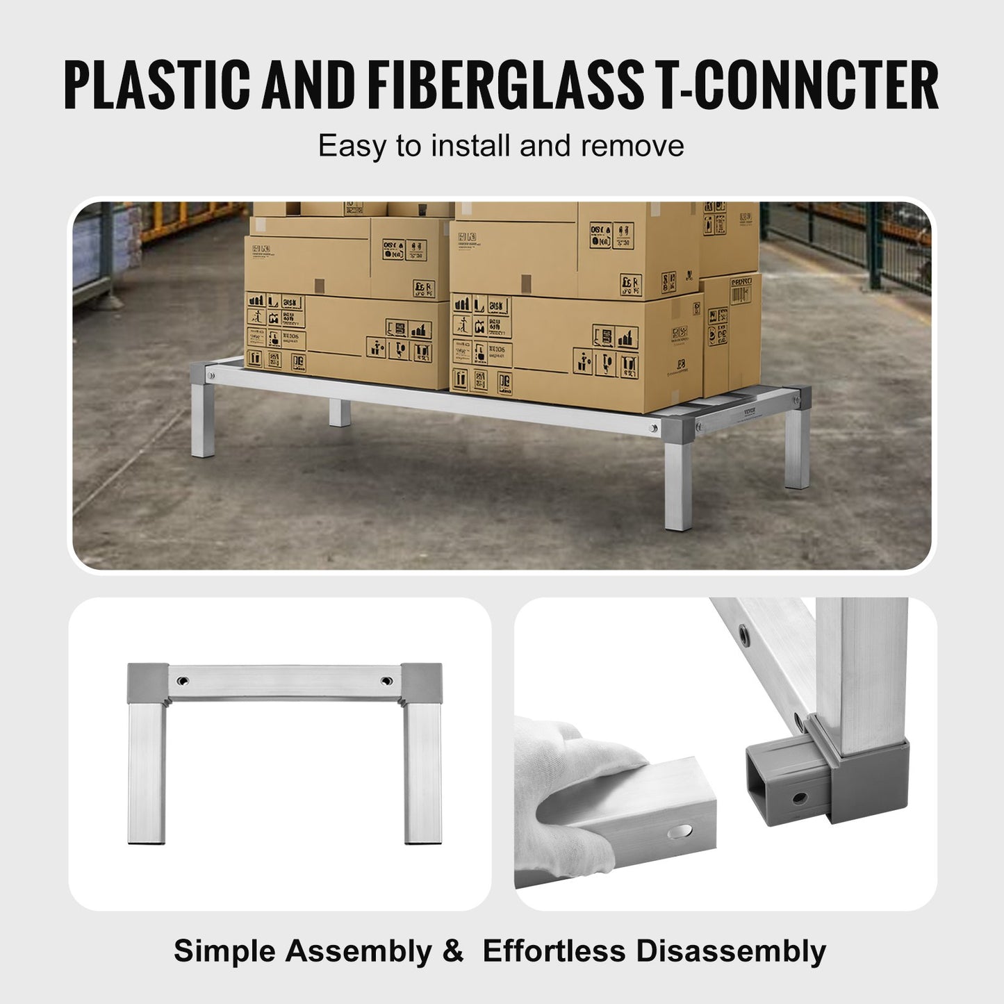 Aluminum Support Stand Stationary Support Stand 48" x 20" x 8" Storage Stand