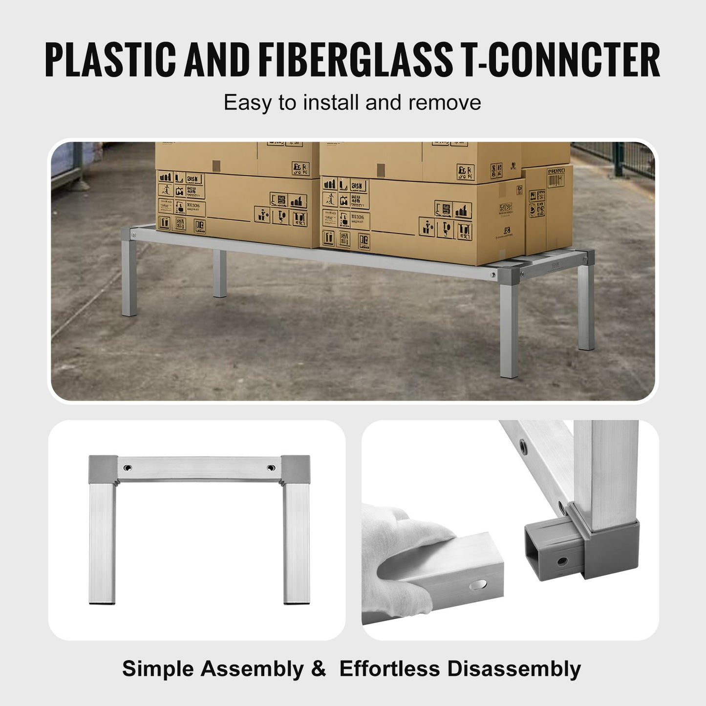 Aluminum Support Stand Stationary Support Stand 60" x 20" x 12" Storage Stand