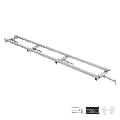 Rail Mill Guide System 9 ft motorsågsfräsning Rail Guide 4 tvärbalkssatser