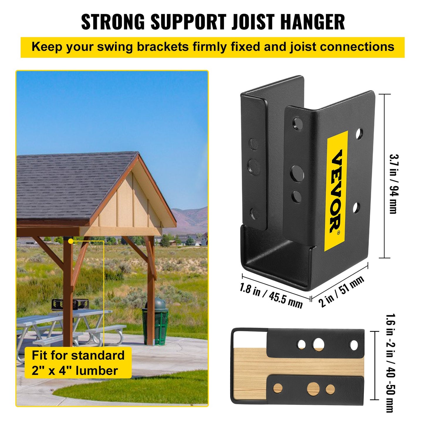 Floor joists with hidden flange Face mounted joist 24 pcs for 2"x4" lumber