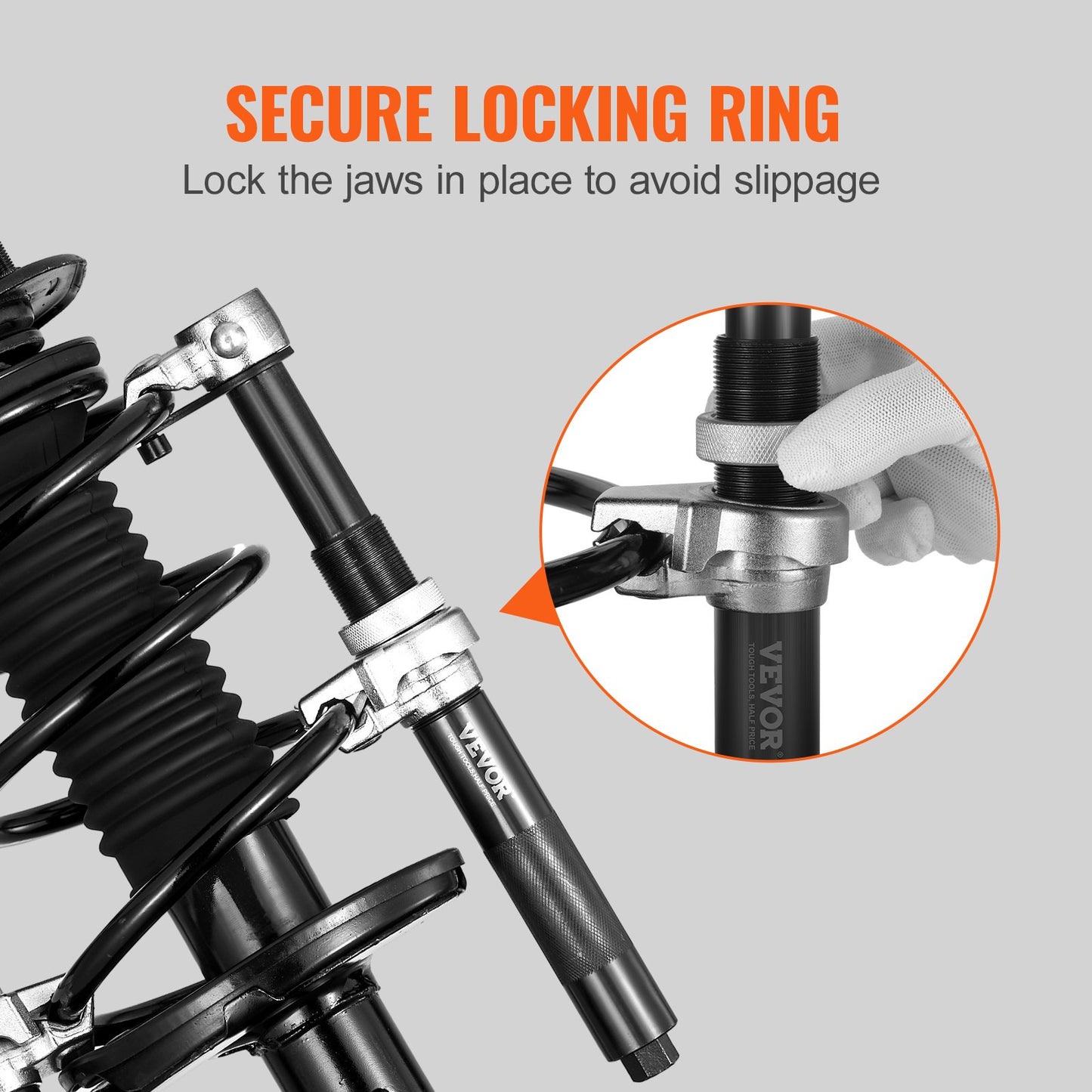 Coil Spring Compressor Tool, 2pcs Heavy Duty Macpherson Spring Compressor Set, 2646 lbs Spring Compressor with Safety Bracket and Carrying Case, for Car Truck ATV UTV