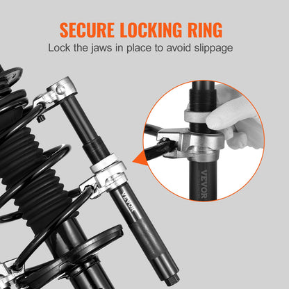 Coil Spring Compressor Tool, 2pcs Heavy Duty Macpherson Spring Compressor Set, 2646 lbs Spring Compressor with Safety Bracket and Carrying Case, for Car Truck ATV UTV