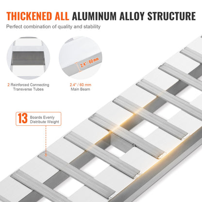 72" x 15" Aluminum Ramps 6000 LBS Capacity Cargo Ramps 2PCS