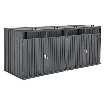 Soptunna förvaring soptunna förvaring 4 x 52,79 gal för soptunnor