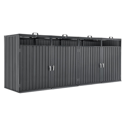 Soptunna förvaring soptunna förvaring 4 x 52,79 gal för soptunnor