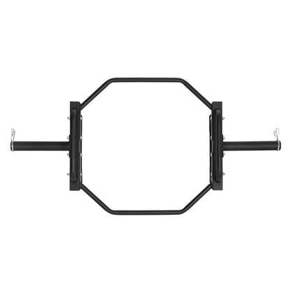 Trap Bar, 500 LBS Hex Barbell Trap Bar, 55.7" Squat Deadlift Barbell, 50 mm Diameter Weightlifting Strength Training Back Bar with Handles, Home Gym for Squats, Deadlifts, Shrugs