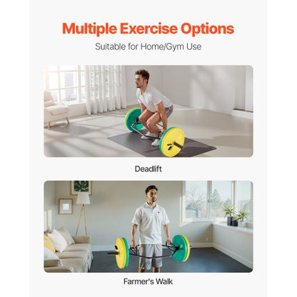 Trap Bar Hex Bar Skivstång Tyngdlyftning för Knäböj Shrug Marklyft 50 mm |  EU