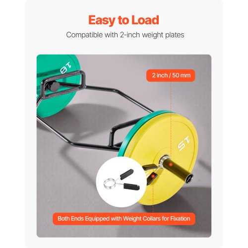 Trap Bar Hex Bar Skivstång Tyngdlyftning för Knäböj Shrug Marklyft 50 mm |  EU