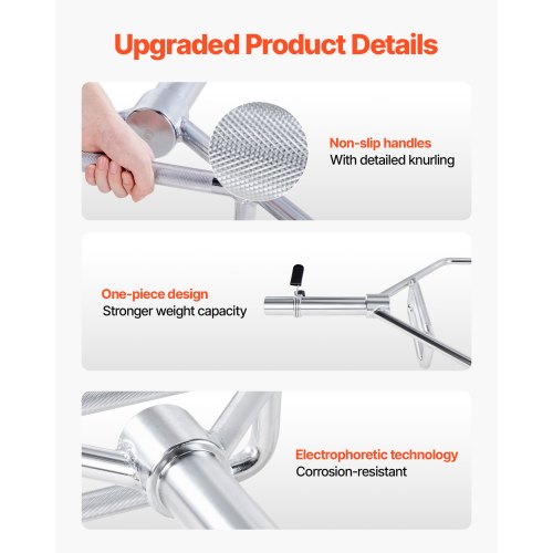 Trap Bar Hex Bar Skivstång Tyngdlyftning för Knäböj Shrug Marklyft 50 mm |  EU