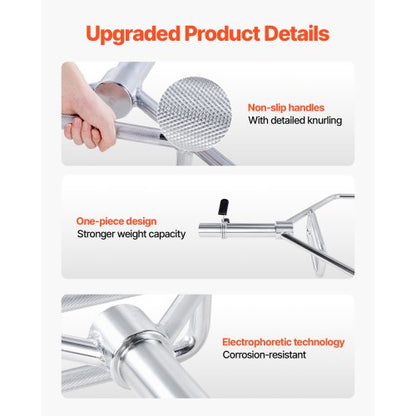 Trap Bar Hex Bar Skivstång Tyngdlyftning för Knäböj Shrug Marklyft 50 mm |  EU