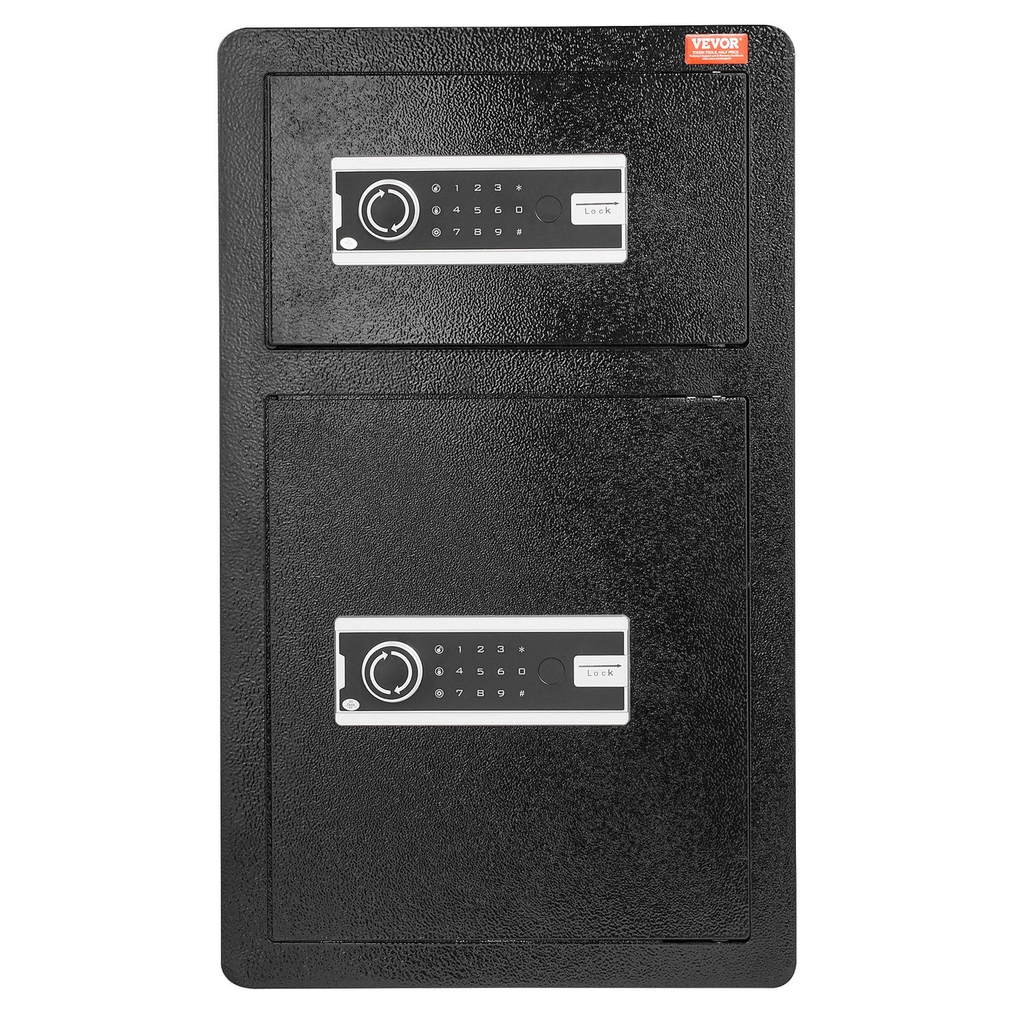 Dubbeldörr 4,5 ku.ft Säkerhetsbox med nyckellås Lösenord Brandsäker väska Svart