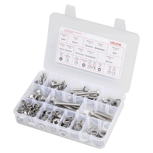 246 pieces mixed steel bolts and nuts for furniture