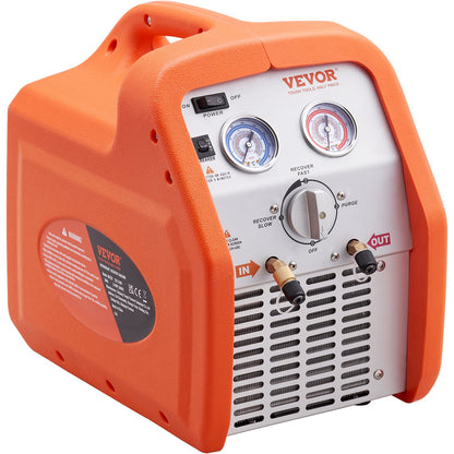 Portable 3/4 HP Refrigerant Refrigerant Machine - AC Recovery Machine with High Pressure Protection 220-240V 60Hz Recovery Machine HVAC for Vapor Liquid Refrigerant, Car Air Conditioning