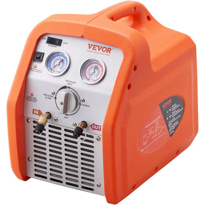 Portable 3/4 HP Refrigerant Refrigerant Machine - AC Recovery Machine with High Pressure Protection 220-240V 60Hz Recovery Machine HVAC for Vapor Liquid Refrigerant, Car Air Conditioning