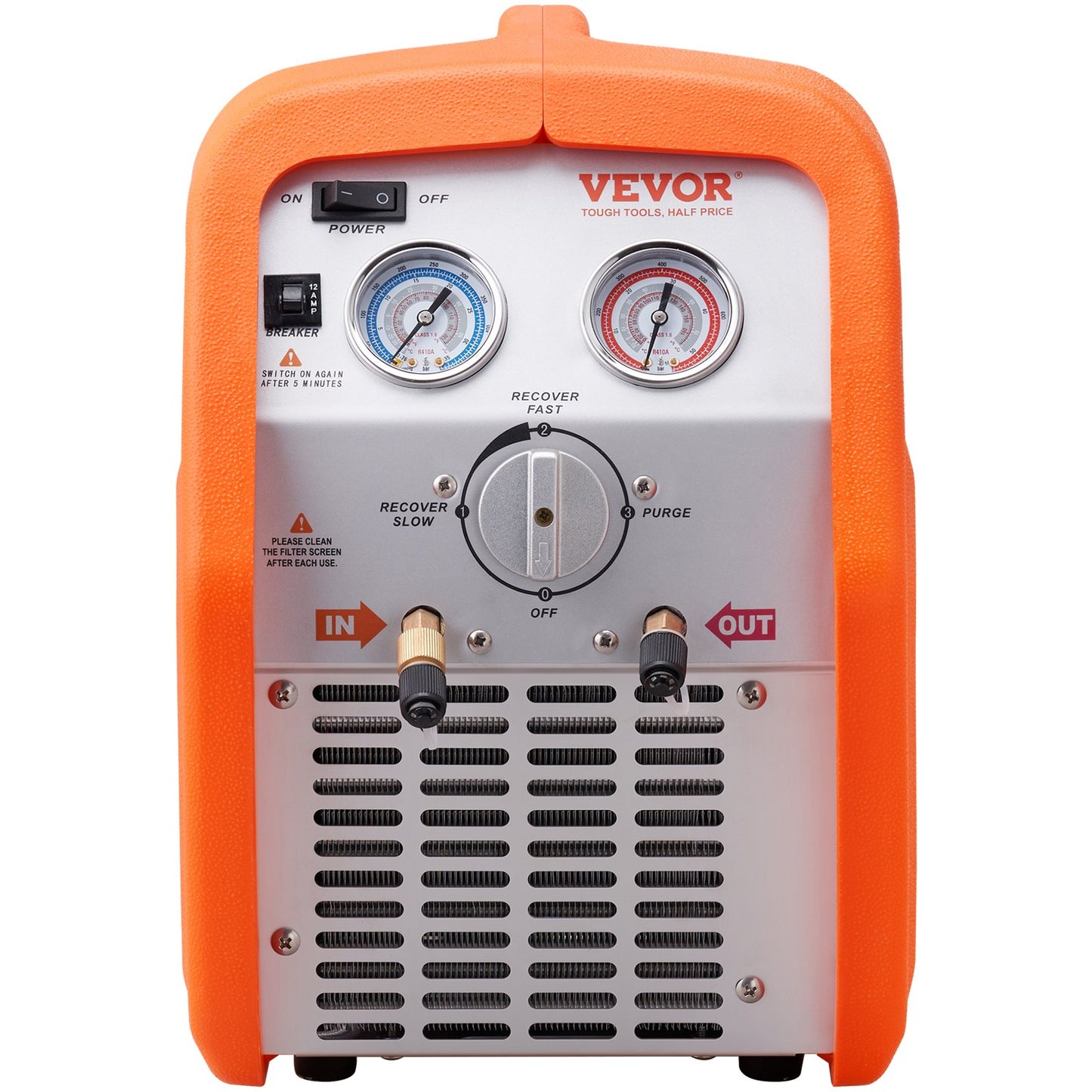 Portable 3/4 HP Refrigerant Refrigerant Machine - AC Recovery Machine with High Pressure Protection 220-240V 60Hz Recovery Machine HVAC for Vapor Liquid Refrigerant, Car Air Conditioning