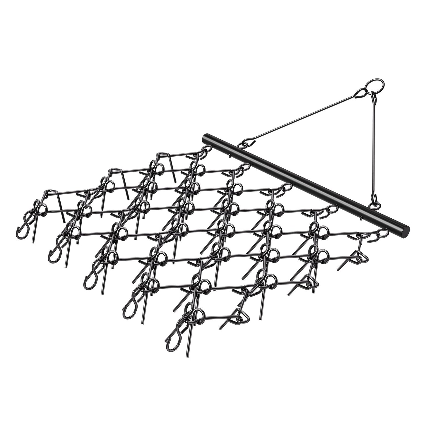 Drag Harrow 5,8 x 4,8 ft Chain Harrow ATV Lawn Rake för landskapsutjämning