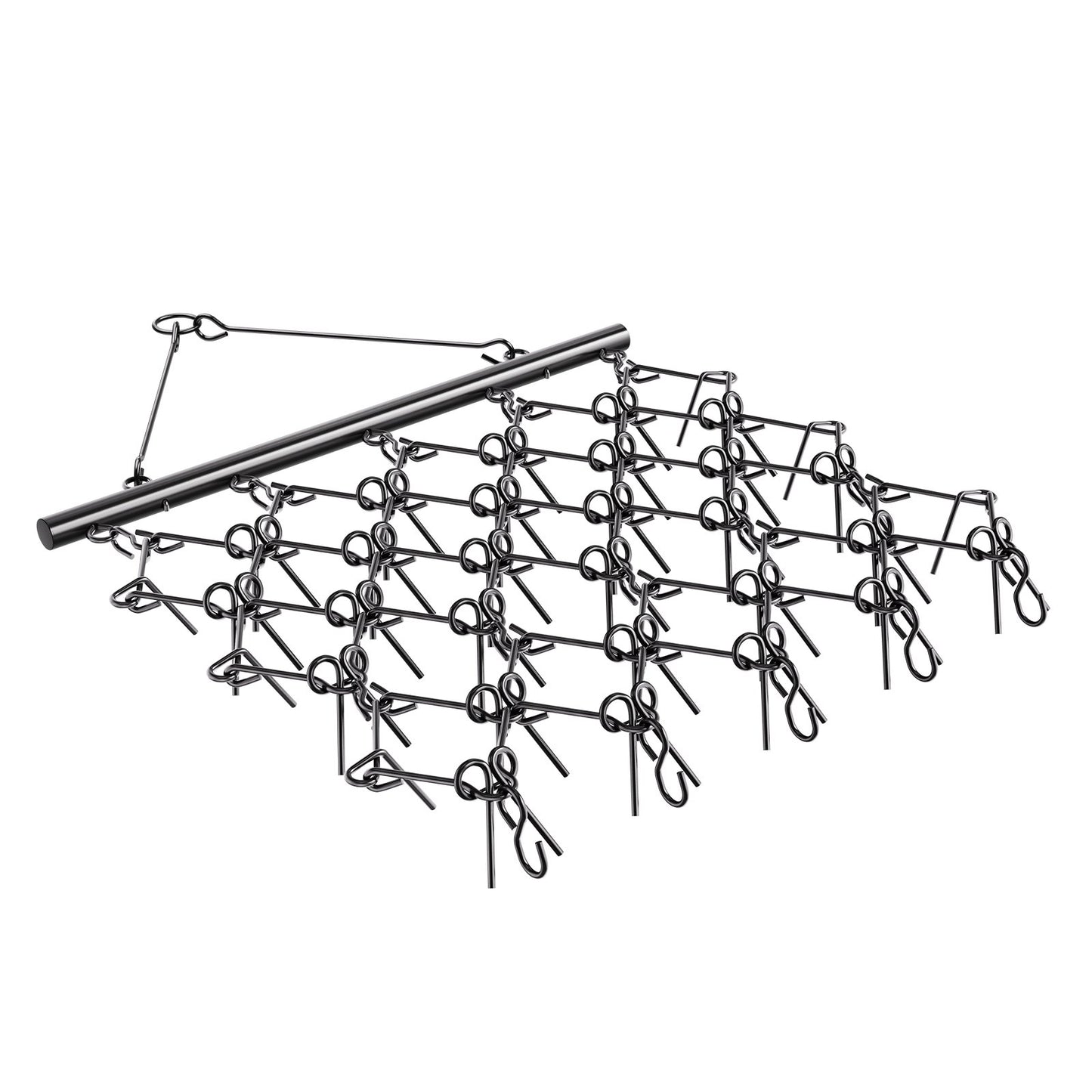 Drag Harrow 5,8 x 4,8 ft Chain Harrow ATV Lawn Rake för landskapsutjämning