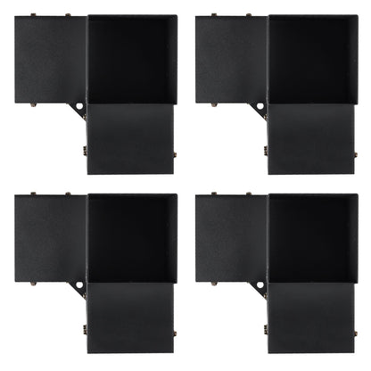 Pergola Bracket Kit 6''x6'', Inner Size 5.6"x5.6 4pcs 3-Way Heavy Duty Corner Bracket Woodworks DIY Post Base Kit, Easy Installation Wood Beams for Gazebo, Pergola for Patio, Log Cabin Outdoor Pergola Hardware