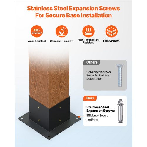 6x6 inch pergola bracket interior 5.5x5.5 3-way brackets 4 pcs with 4 bases | EU