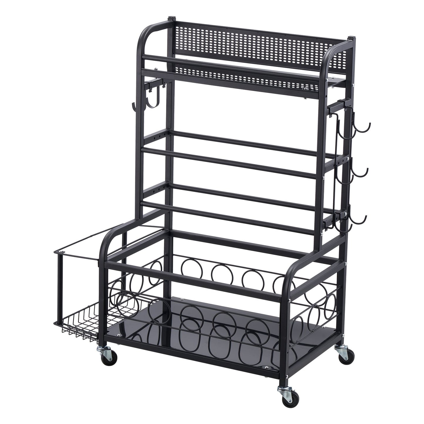 Home Gym Exercise Equipment Organizer Yoga Mat Storage Weight Rack Dumbbell