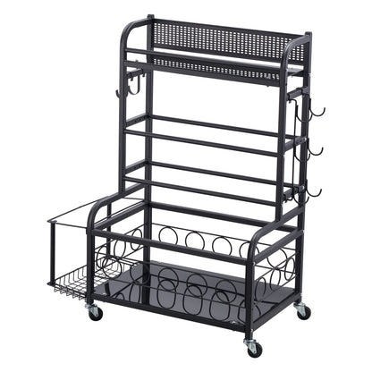 Home Gym Exercise Equipment Organizer Yoga Mat Storage Weight Rack Dumbbell