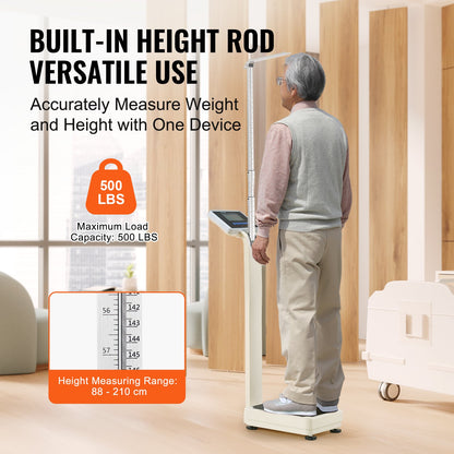 Medical Digital Våg Professionell Läkare Våg för Vikt Höjd 500LB