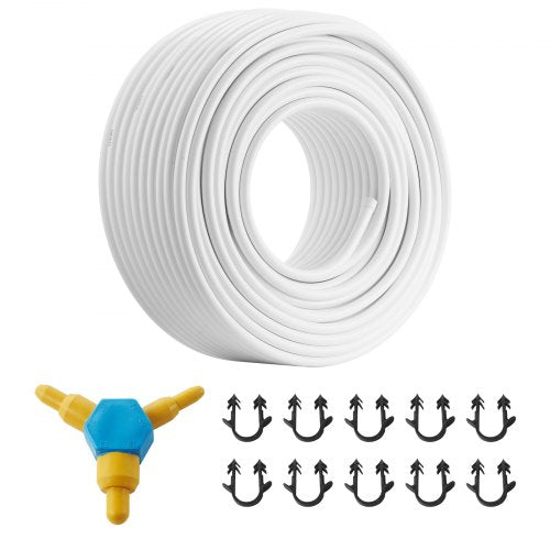 PEX-AL-PEX Pipe, 328 Feet, 5/8'' Diameter Aluminum-Plastic Composite Pipe Oxygen Barrier Radiant Floor PEX Pipe, 0.08'' Thickness Radiant Heat Floor Plumbing Inner Aluminum Layer PEX Pipe Tube | EU