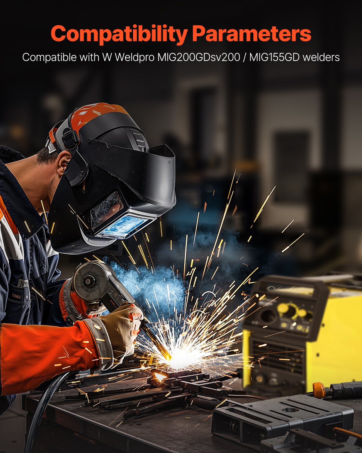 200 Amp Spool Gun with 10FT Cable Suitable for 0.030" 0.035" Welding Wires