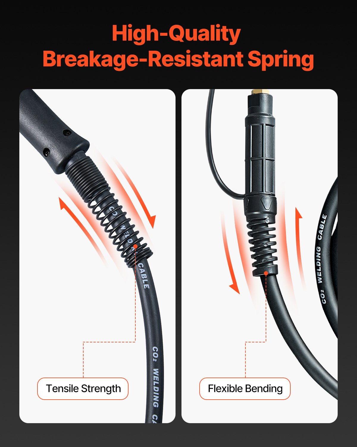 200 Amp Spool Gun with 10FT Cable Suitable for 0.030" 0.035" Welding Wires