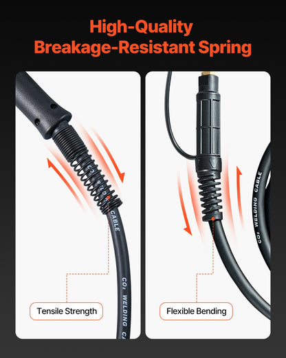 200 Amp Spool Gun with 10FT Cable Suitable for 0.030" 0.035" Welding Wires