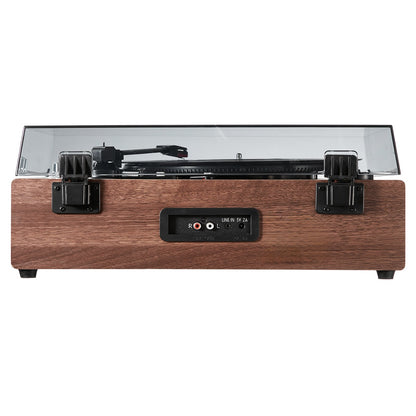 Bluetooth-Schallplattenspieler, bandbetriebener Plattenspieler mit 3 Geschwindigkeiten, 10-W-Lautsprecher
