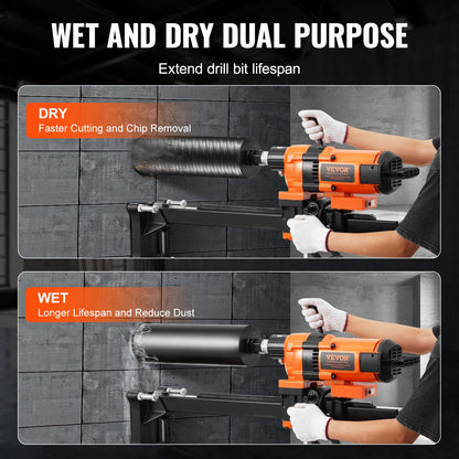 Kernbohrmaschine 0,8-11,8 Zoll Durchmesser 3500W Diamantkernbohranlage mit Ständer