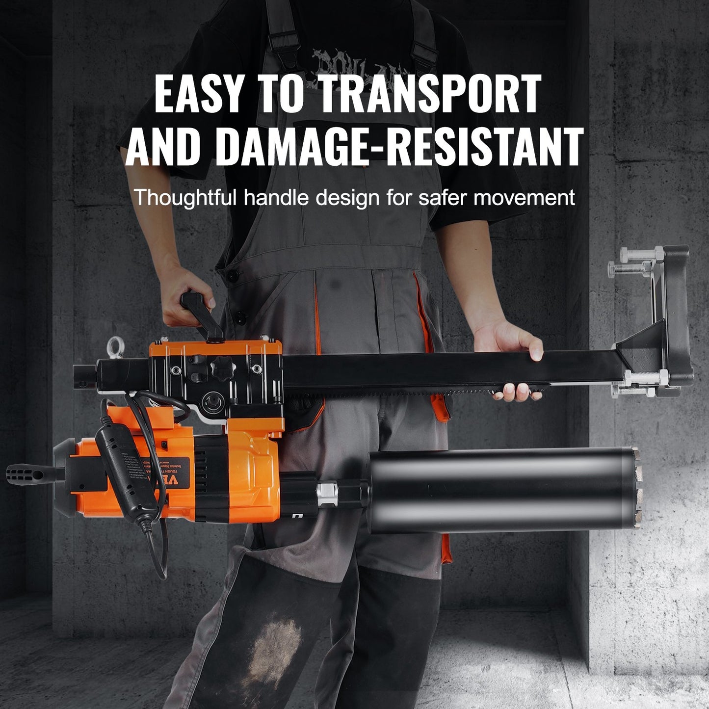 Kernbohrmaschine 0,8-11,8 Zoll Durchmesser 3500W Diamantkernbohranlage mit Ständer